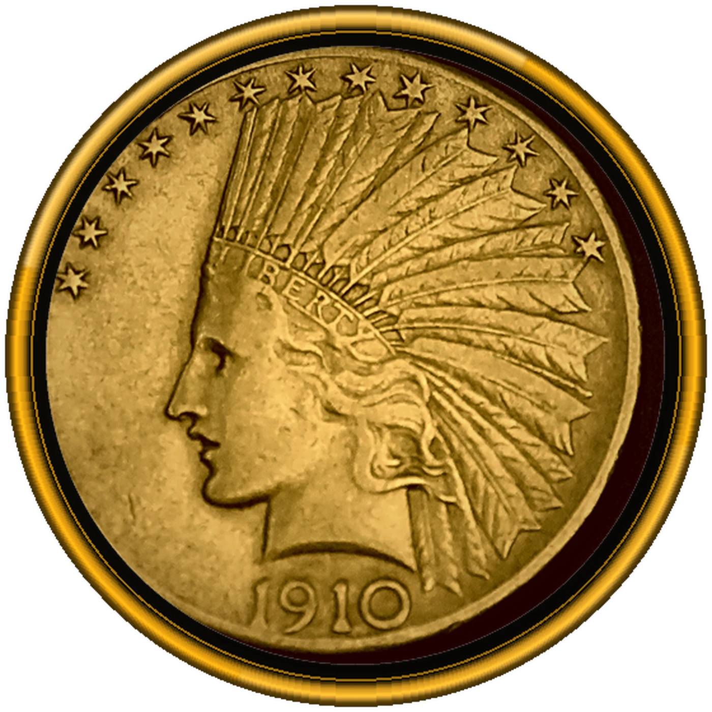 1910-D $10 Indian Head Eagle