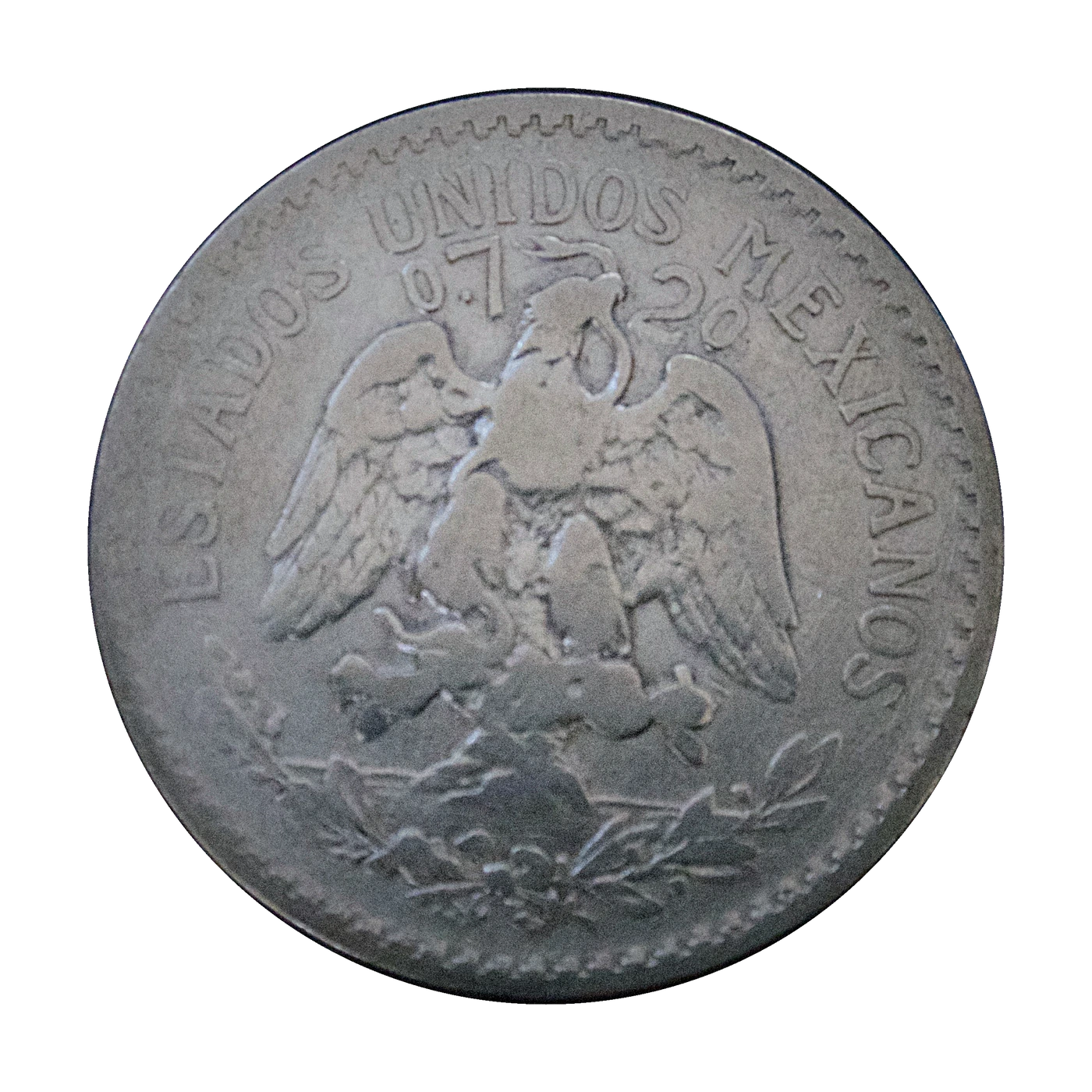 1920 Mexico 50 Centavos (reverse)
