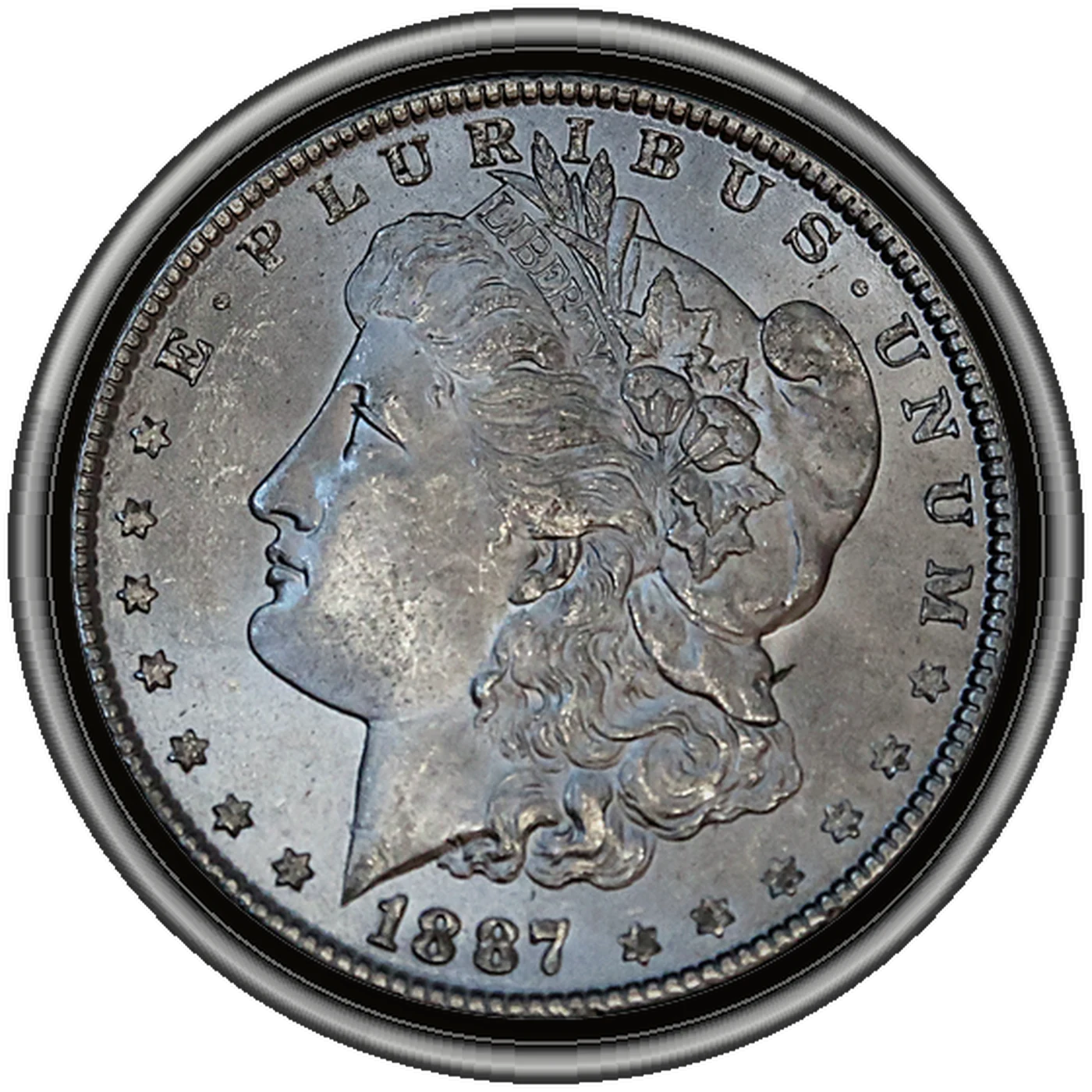 1887 Morgan Dollar (reverse)