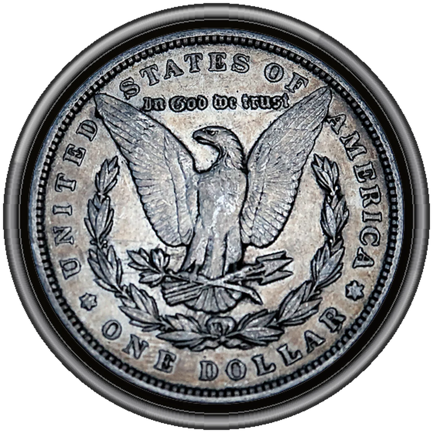 1890 Morgan Dollar (reverse)