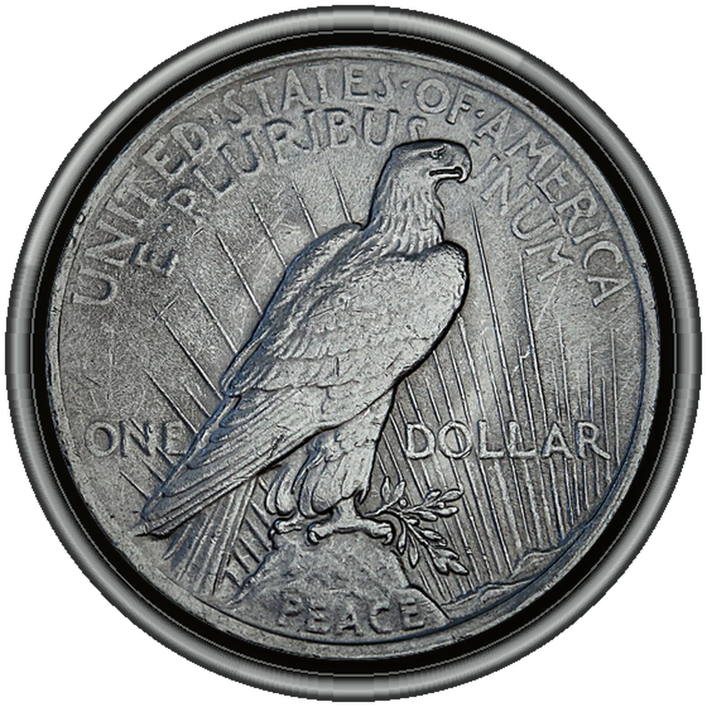 1922 Peace Dollar (reverse)
