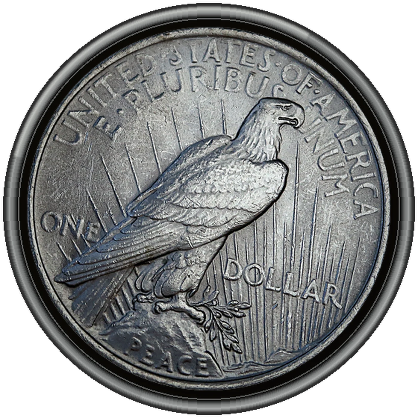 1922 Peace Dollar (reverse)