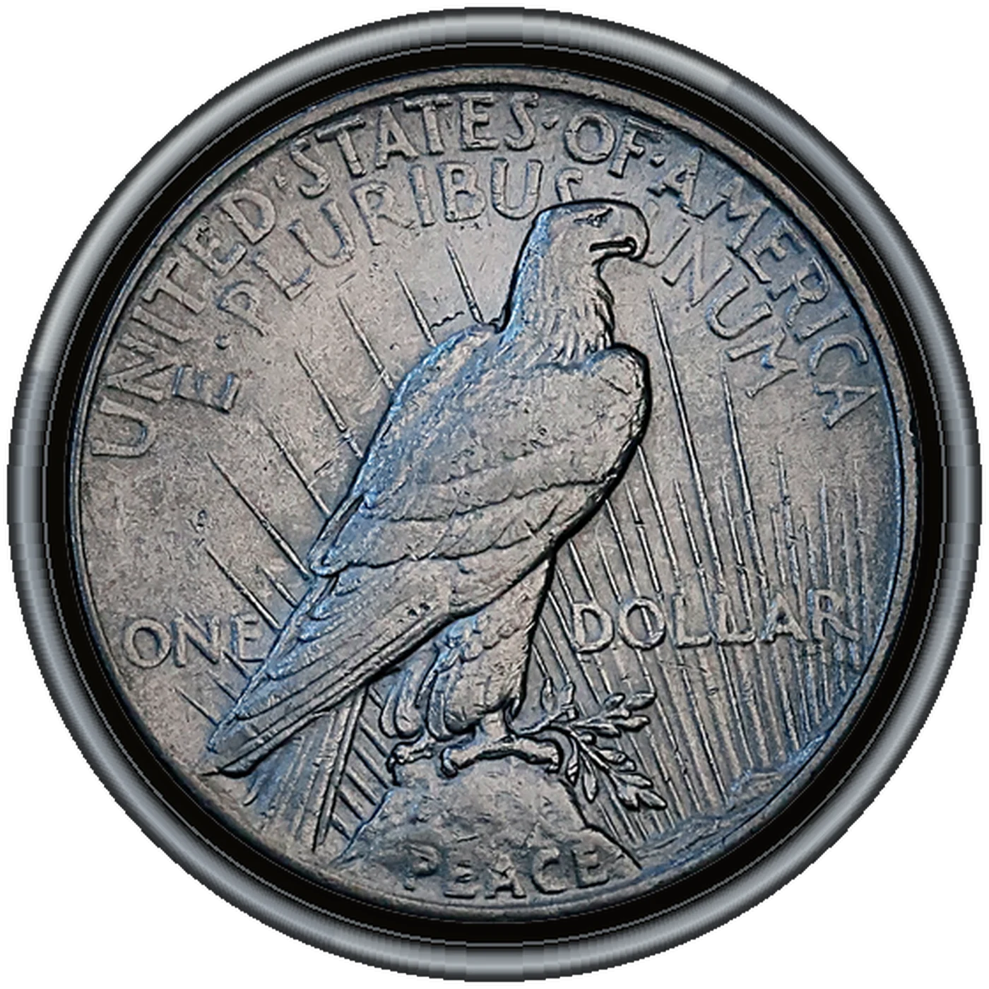 1925 Peace Dollar (reverse)