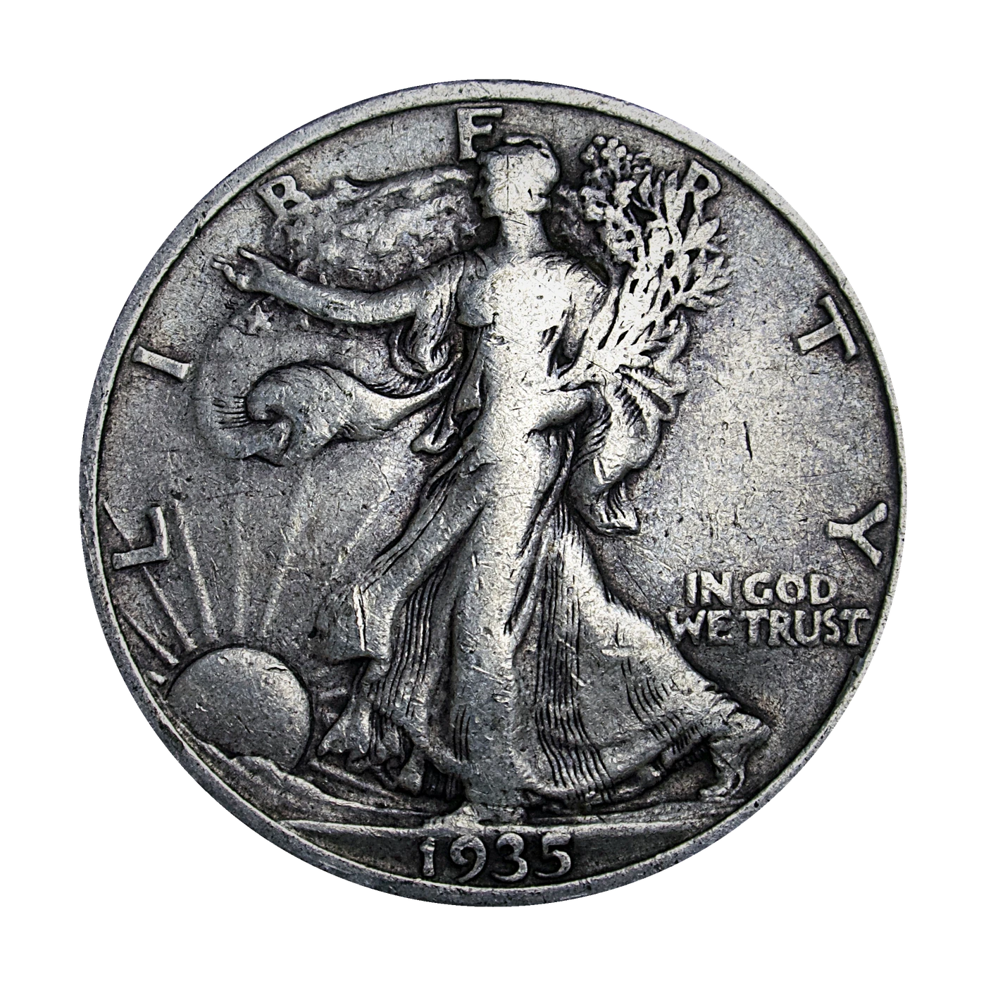1935-S Walking Liberty Half