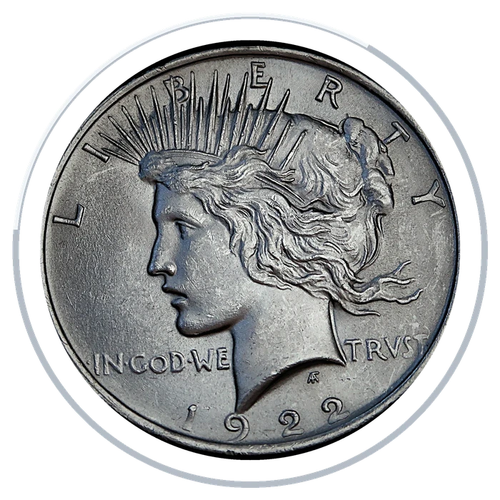 1922 Peace silver dollar